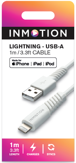 Picture of InMotion 1M Lightning Cable White