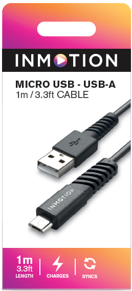 Picture of InMotion 1M Micro USB Cable Black
