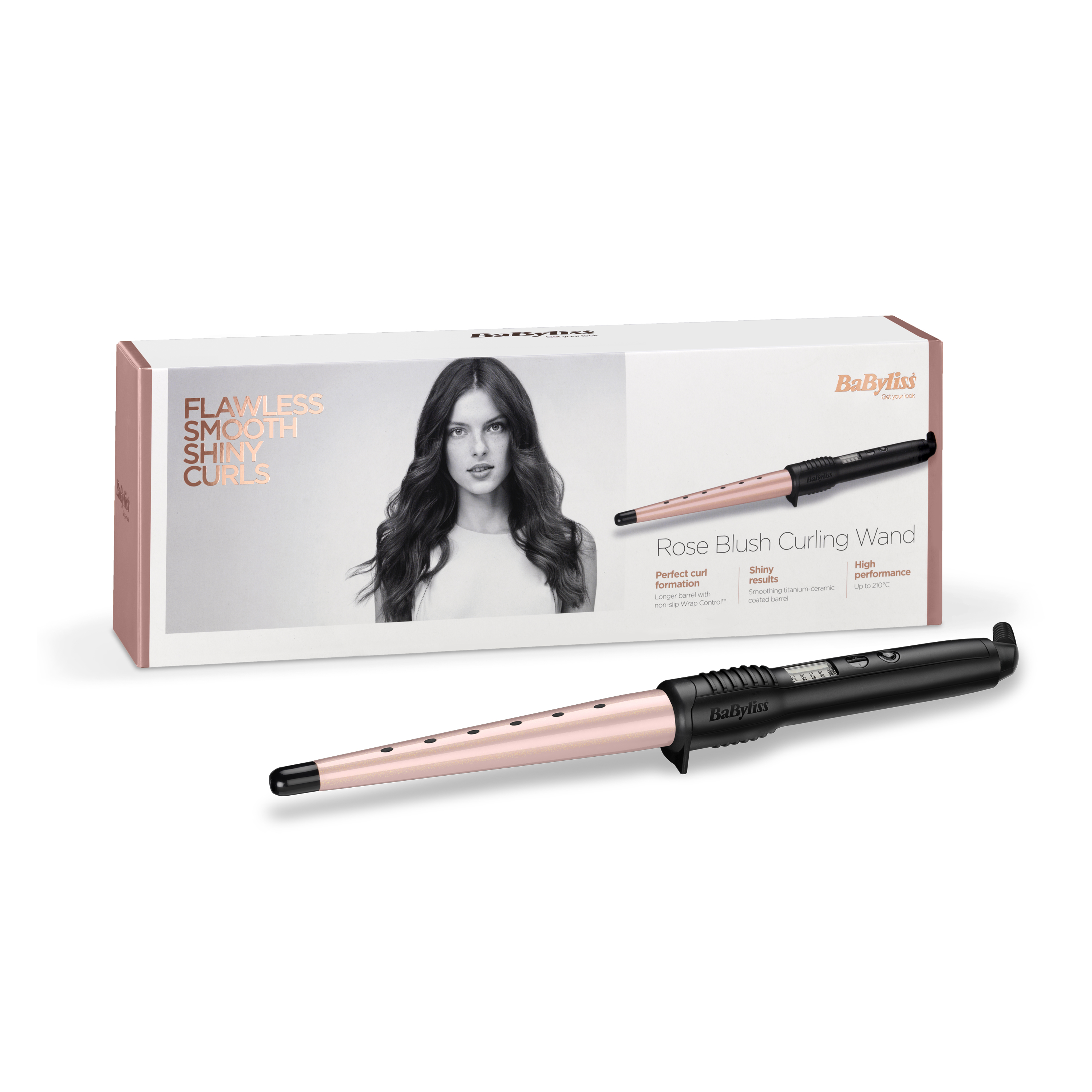Picture of Babyliss Rose Blush Curling Wand