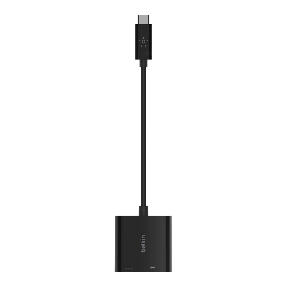 Picture of Belkin USB-C Ethernt Charge Adapter Blk