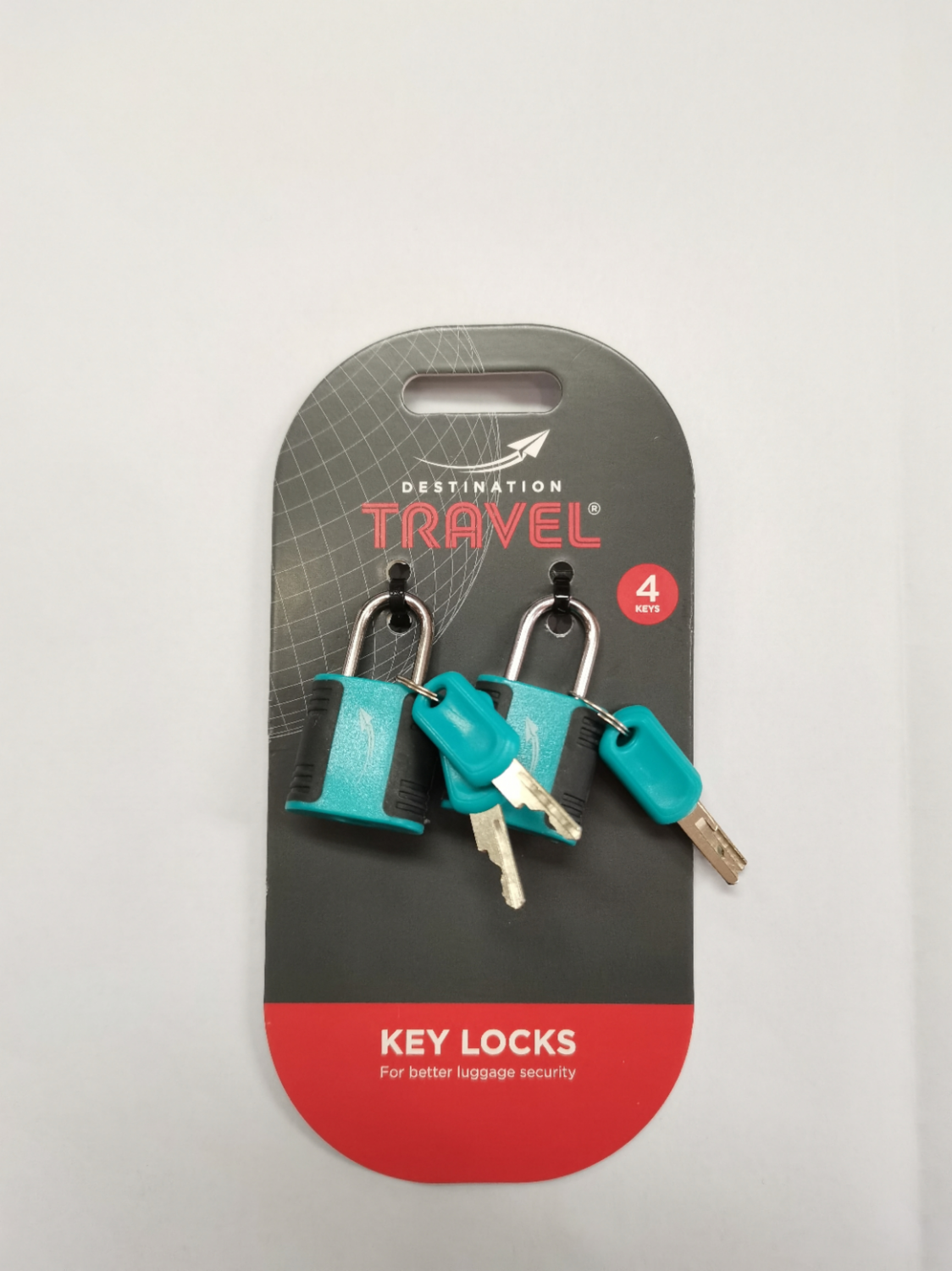 Picture of Destination Travel Teal 2Pk Key Lock