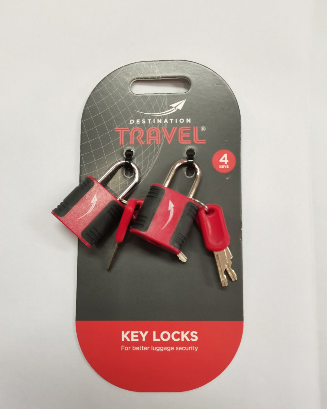 Picture of Destination Travel Red 2 Pk Twin Key Lock