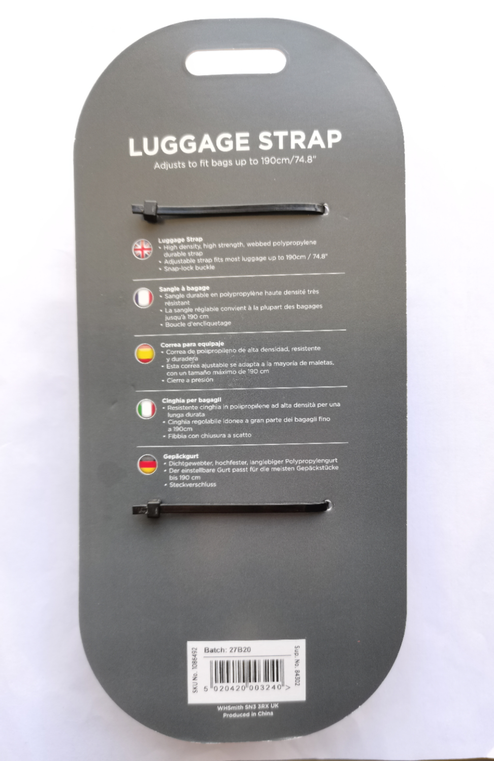 Picture of Destination Travel Luggage Strap Plain