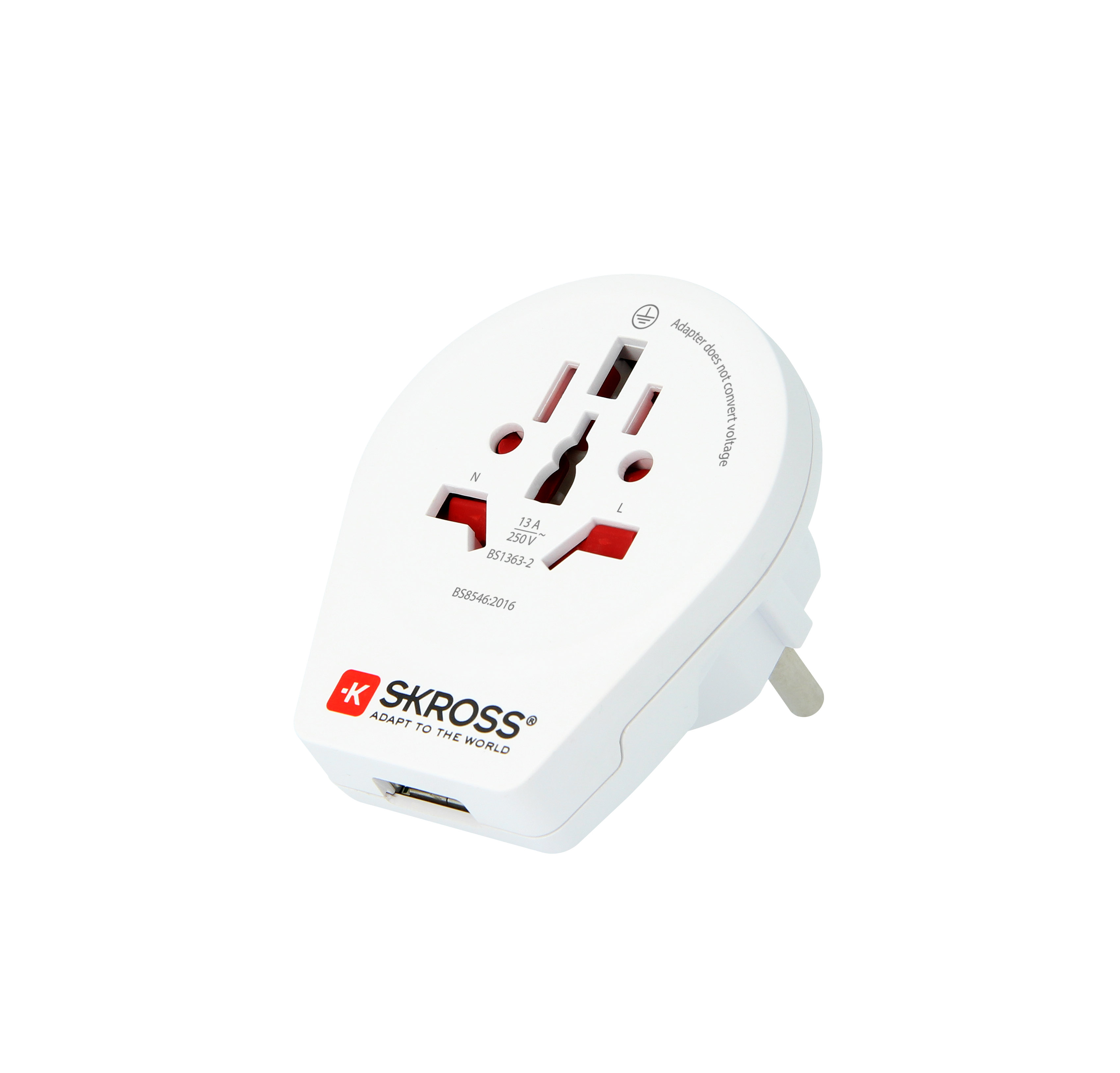 Picture of SKROSS World To EU Adapter with USB