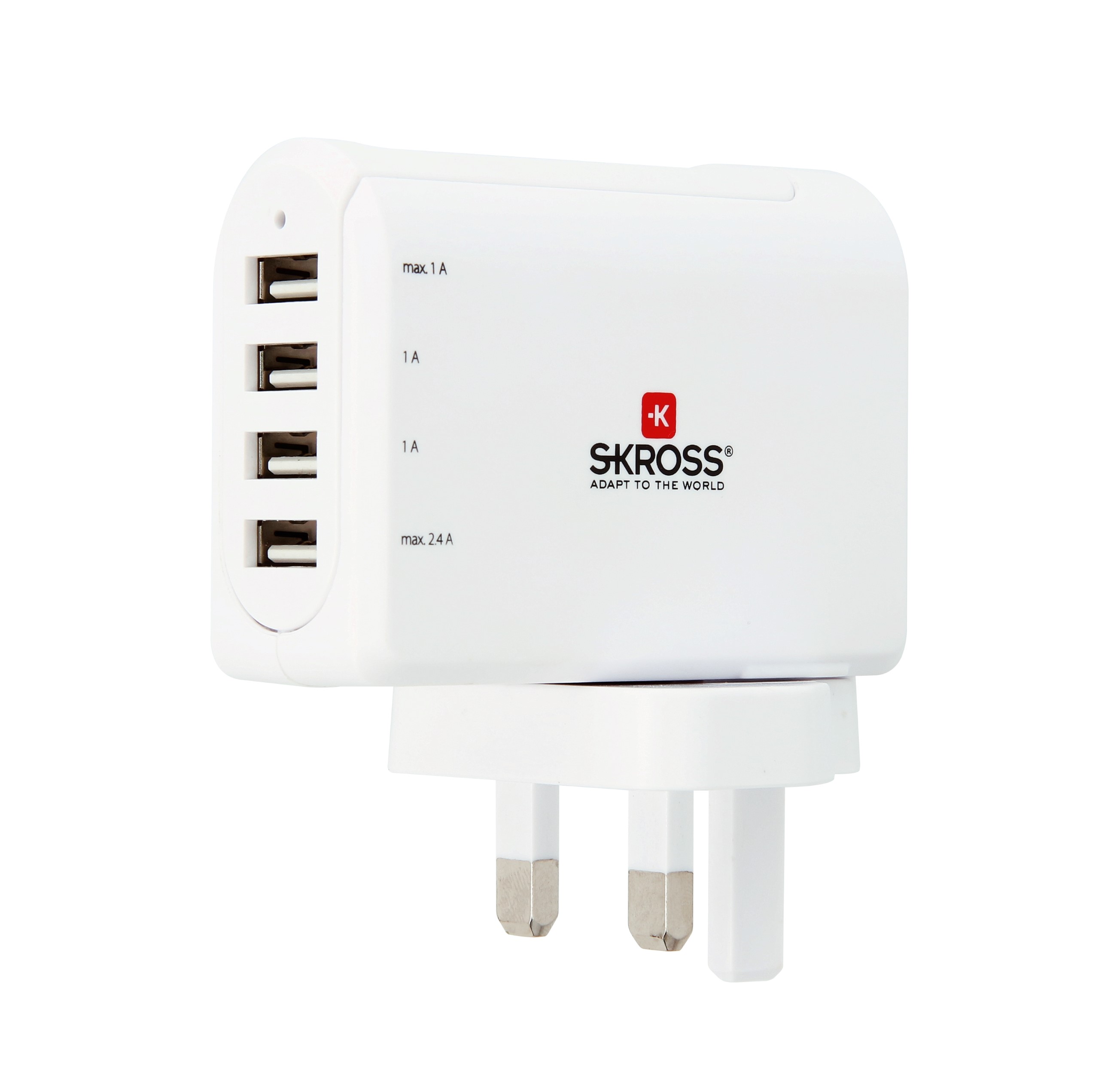 Picture of SKROSS 4 USB Port UK Adapter