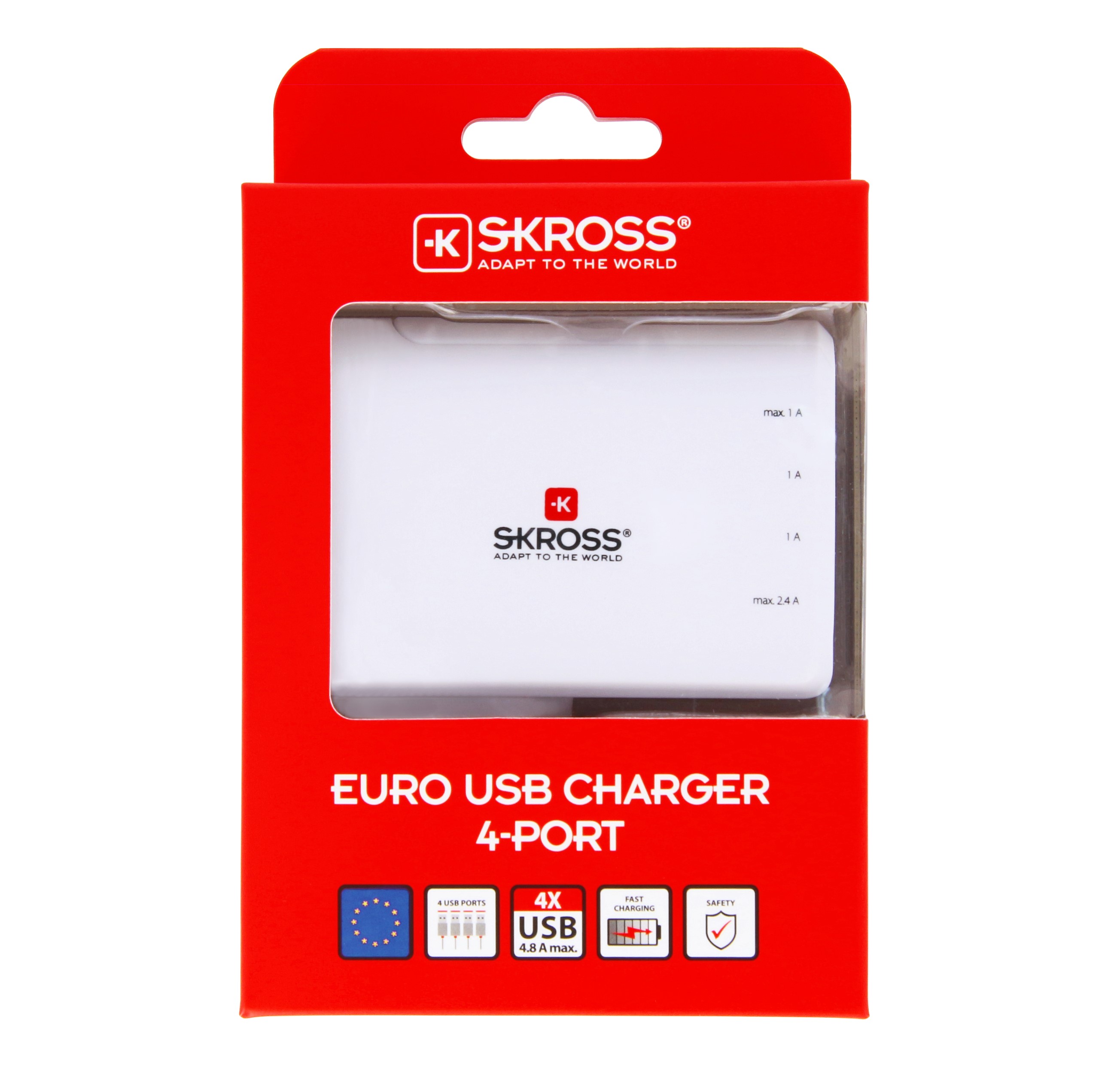 Picture of SKROSS 4 USB Port EU Adapter