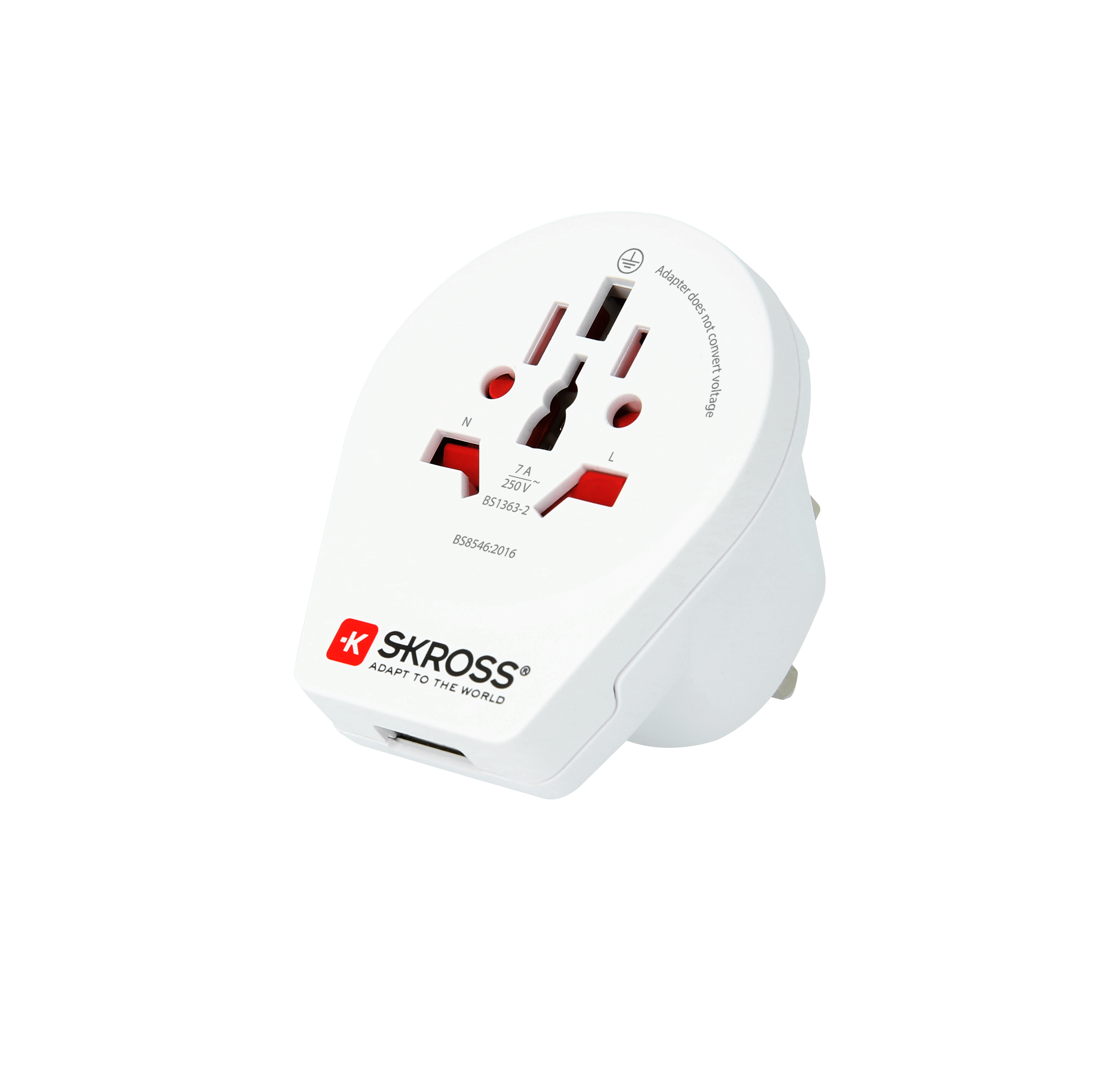 Picture of SKROSS World To UK Adapter With USB
