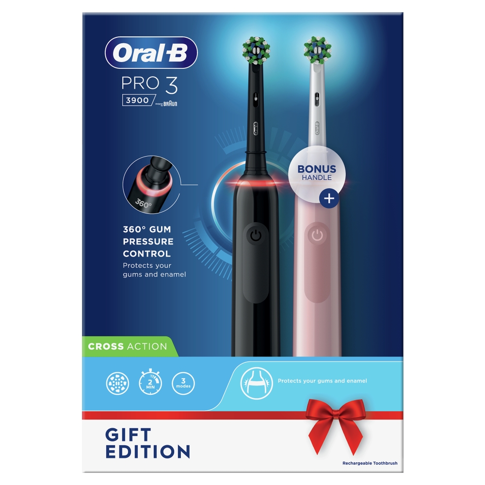 Picture of Oral-B Pro 3 3900 Duo Pack Toothbrushes
