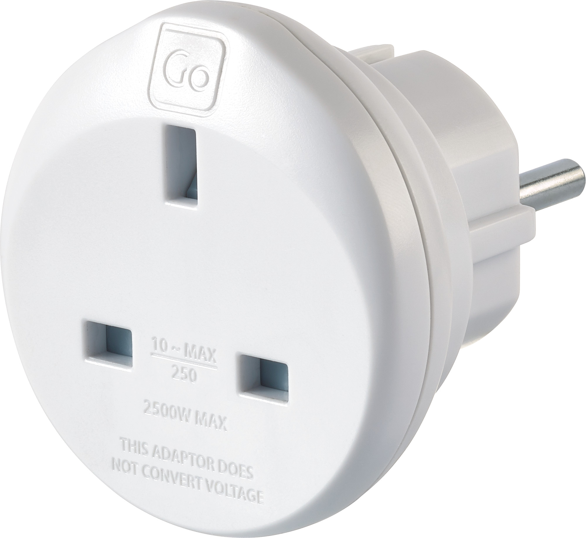 Picture of Go Travel UK to EU Adapter 2Pk