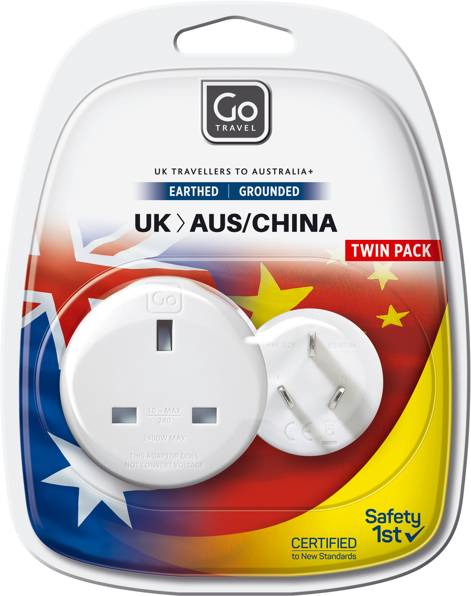 Picture of 2Pk UK To Aus Go Travel Adpater Twin