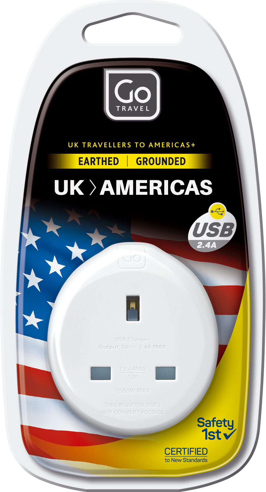 Picture of Go Travel UK To Us Adapter USB
