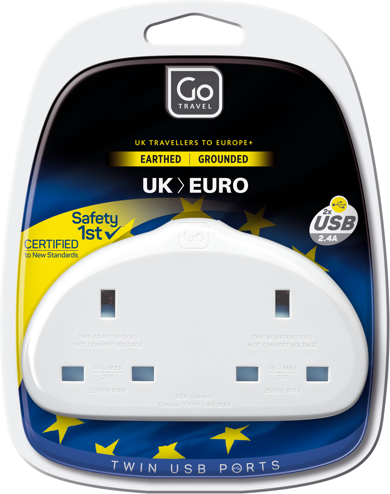 Picture of Go Travel UK Eu Duo Adapter With USB