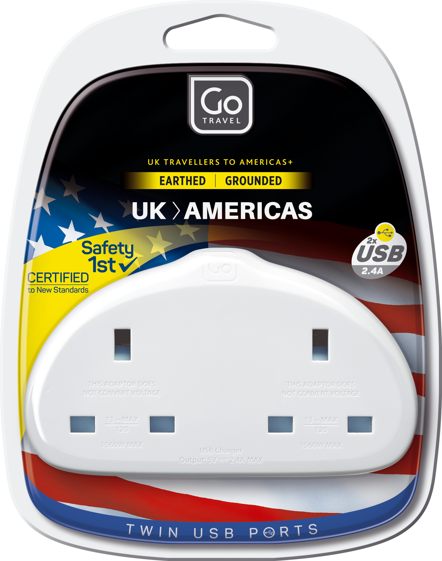 Picture of Go Travel UK USA Adapter Duo And USB