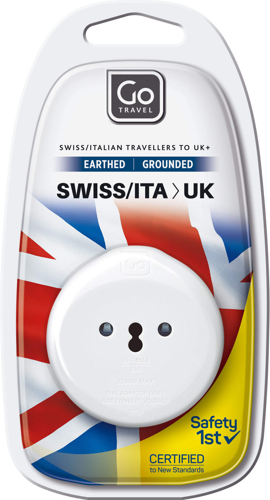 Picture of Go Travel Italian Swiss UK Adapter