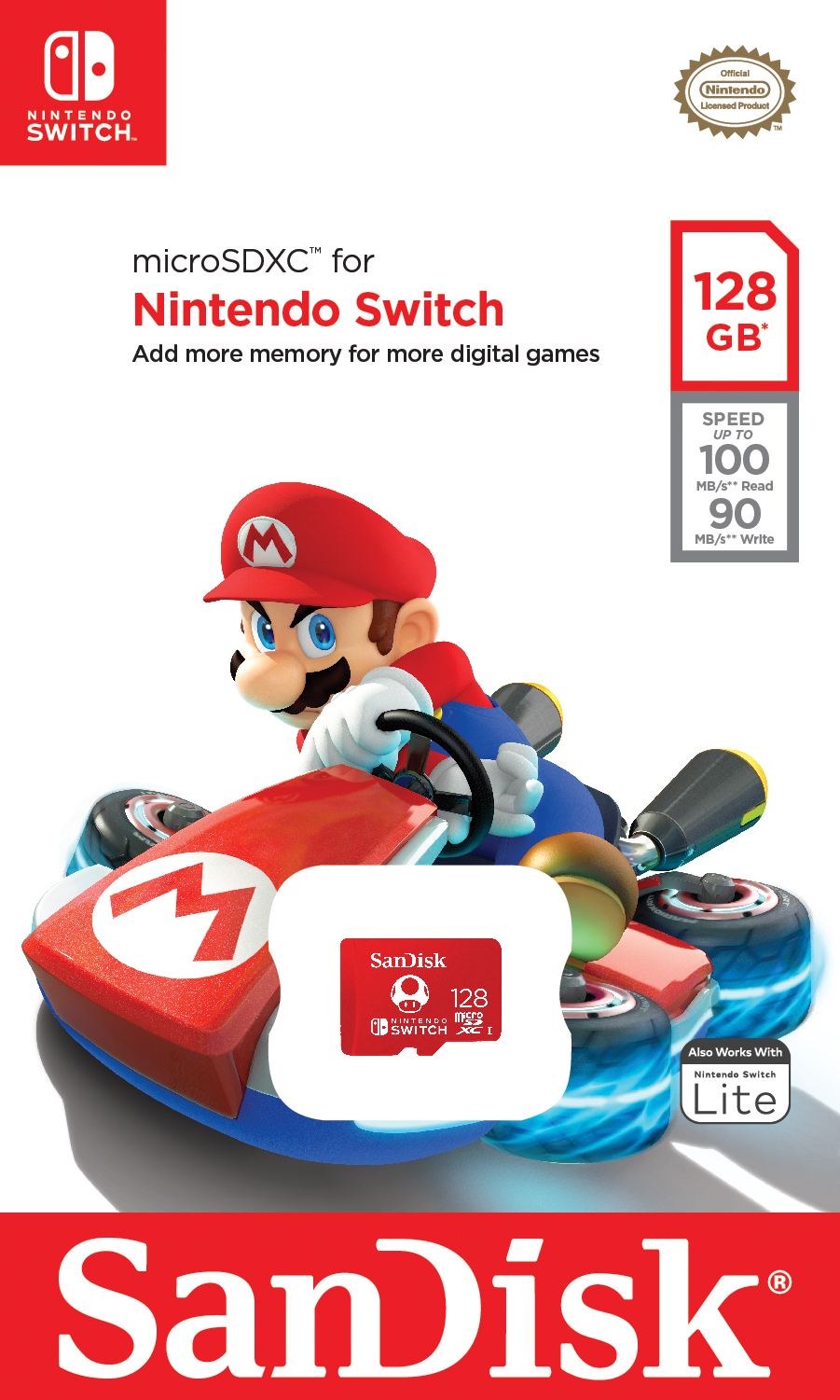 Picture of SanDisk 128GB MicroSD Nintendo Switch