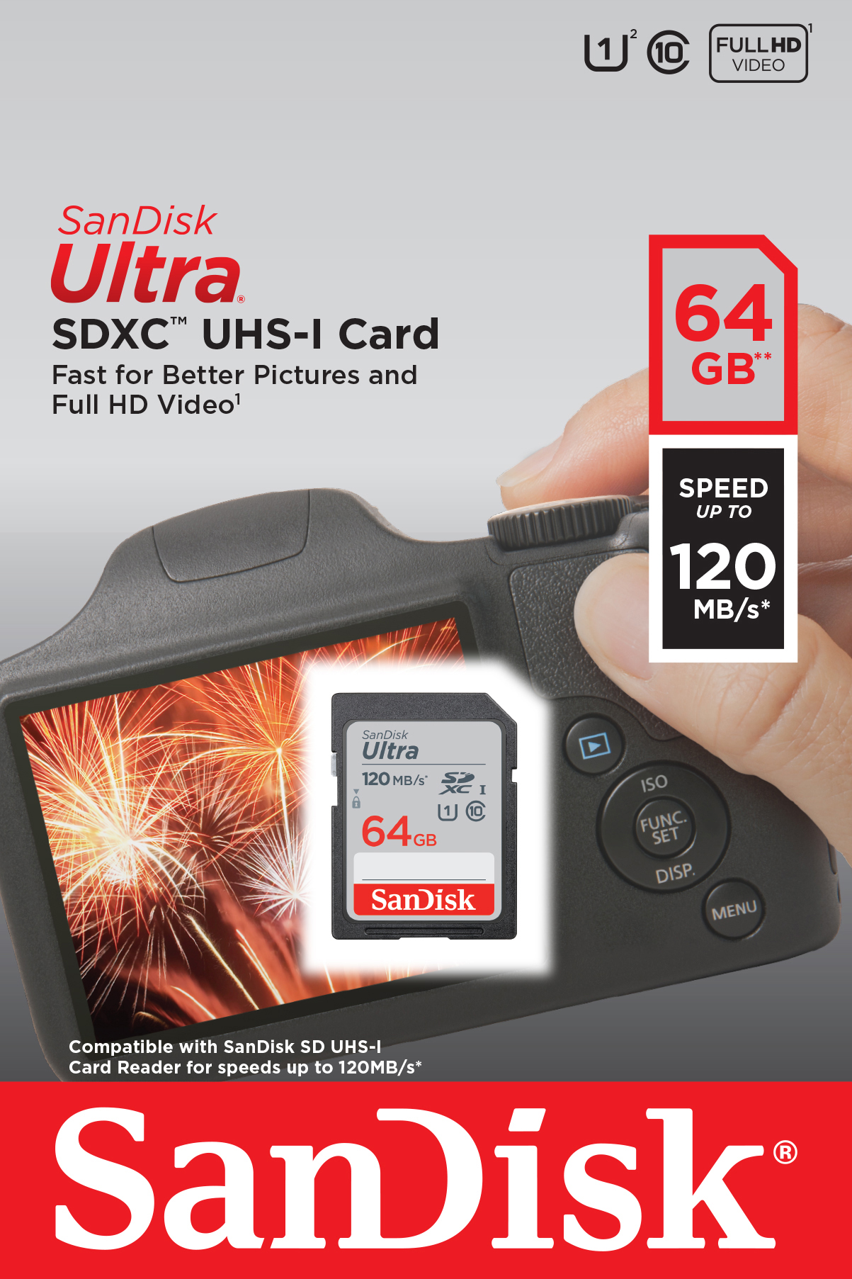 Picture of SanDisk Ultra SDXC UHSI Card 64GB