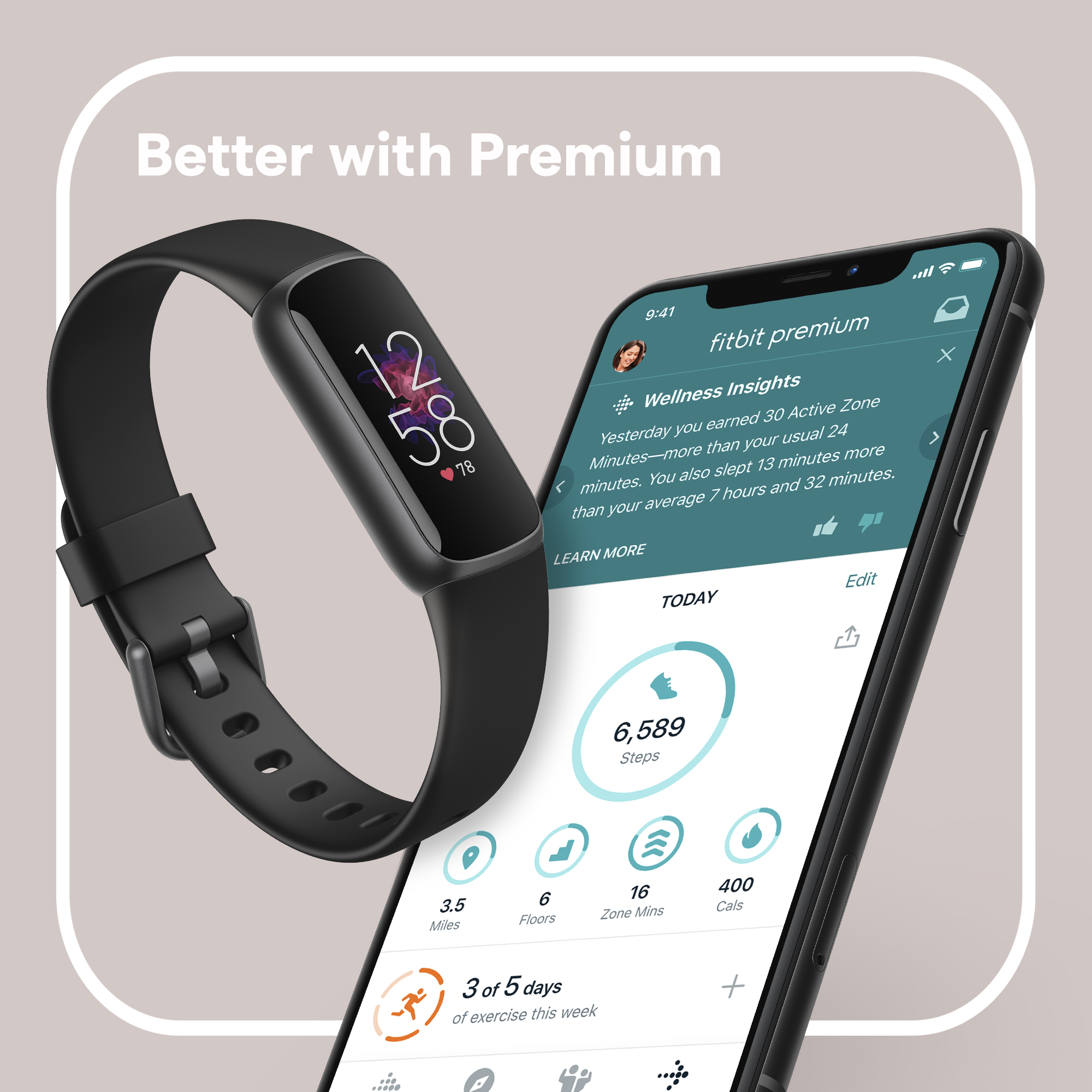Picture of Fitbit Luxe Black