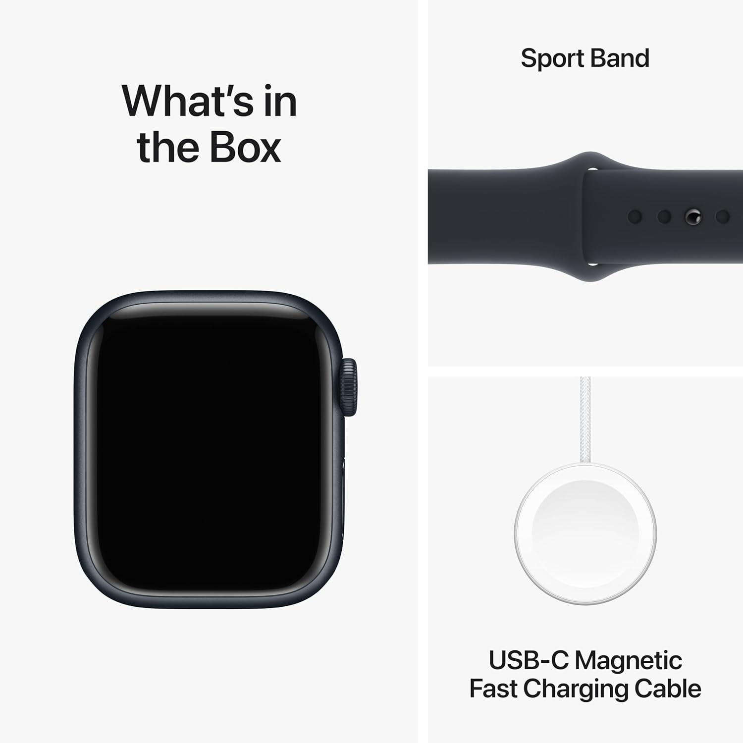 Picture of Apple Watch Series 9 41mm Midnight Small / Medium