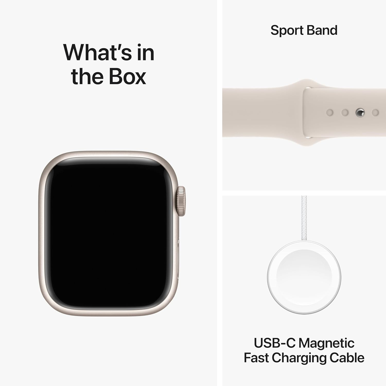 Picture of Apple Watch Series 9 41mm Starlight Small / Medium