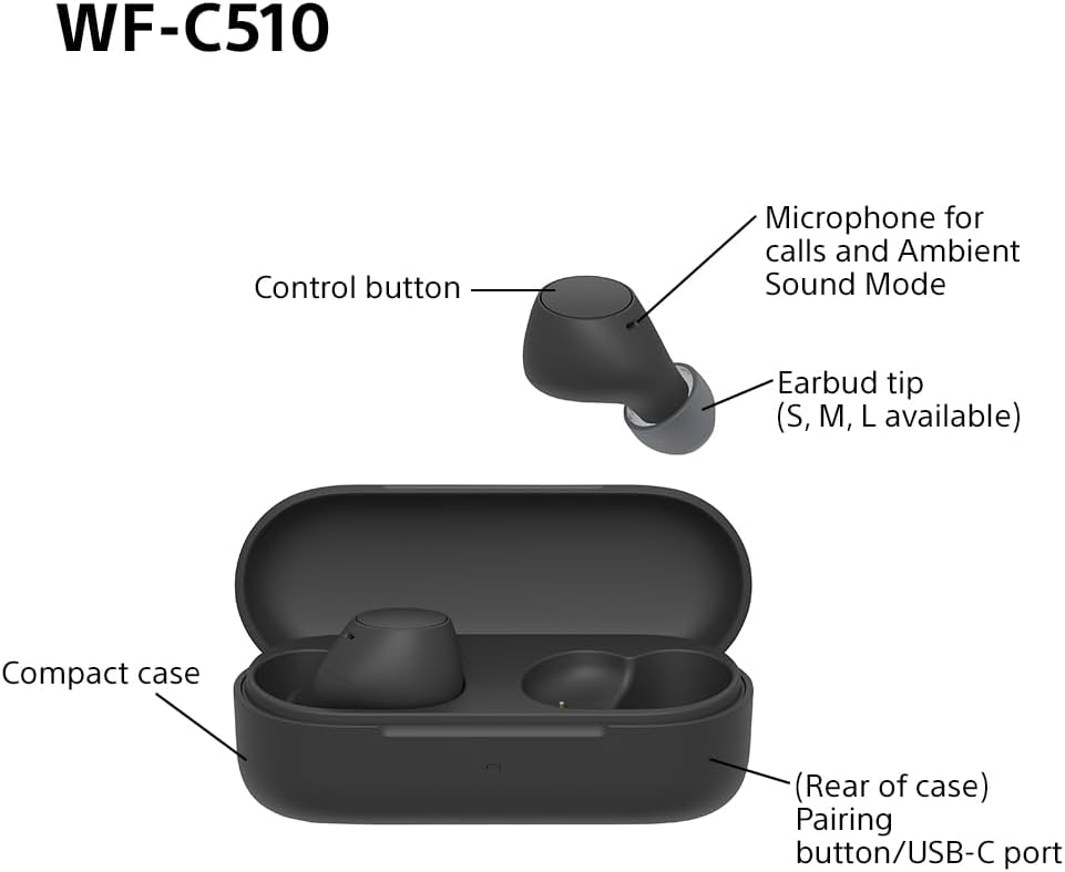 Picture of WF-C510 Truly Wireless Headphones - Black