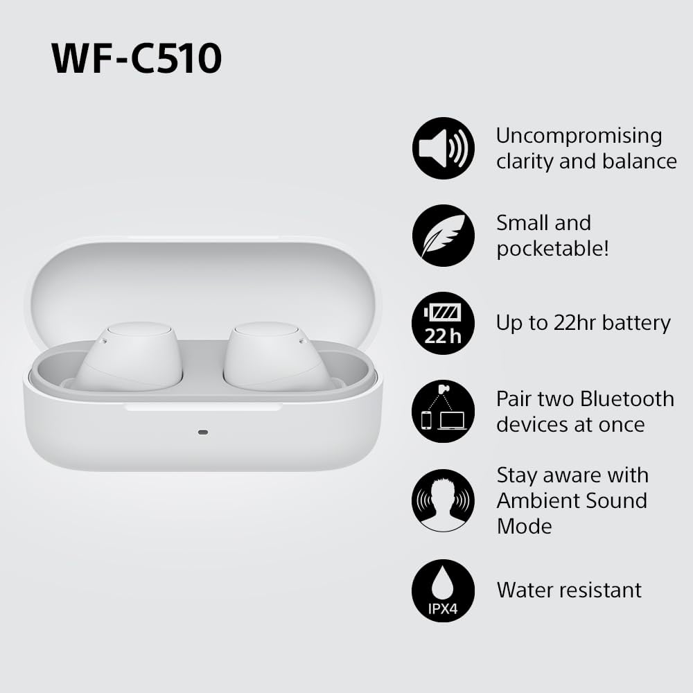 Picture of WF-C510 Truly Wireless Headphones - White