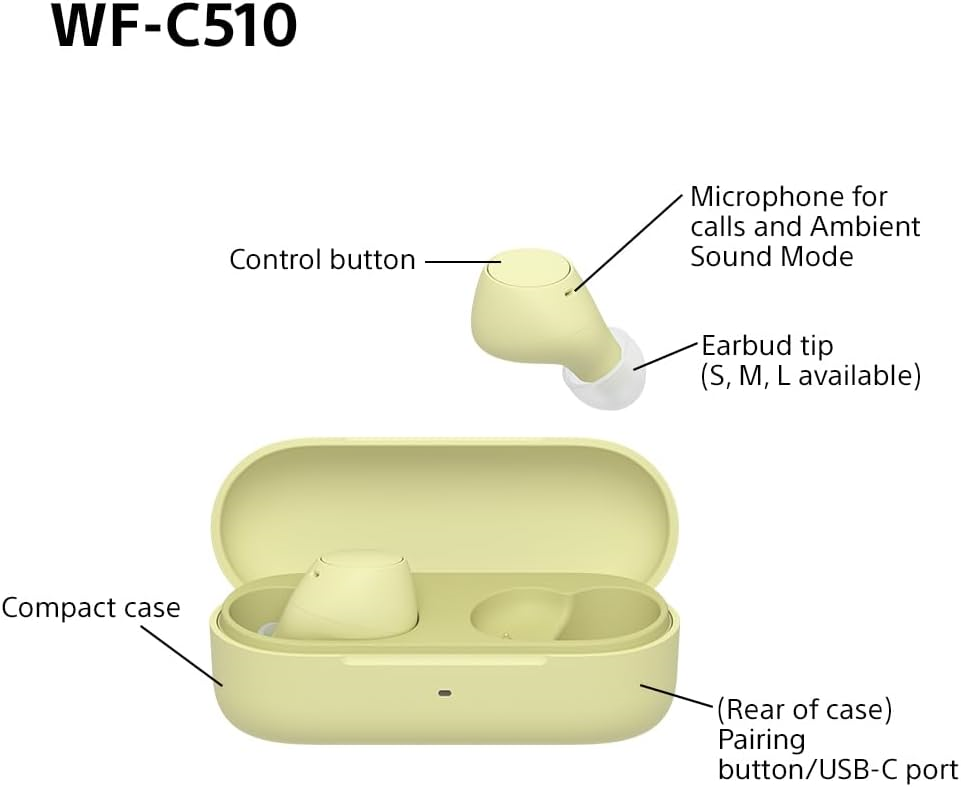 Picture of WF-C510 Truly Wireless Headphones - Yellow