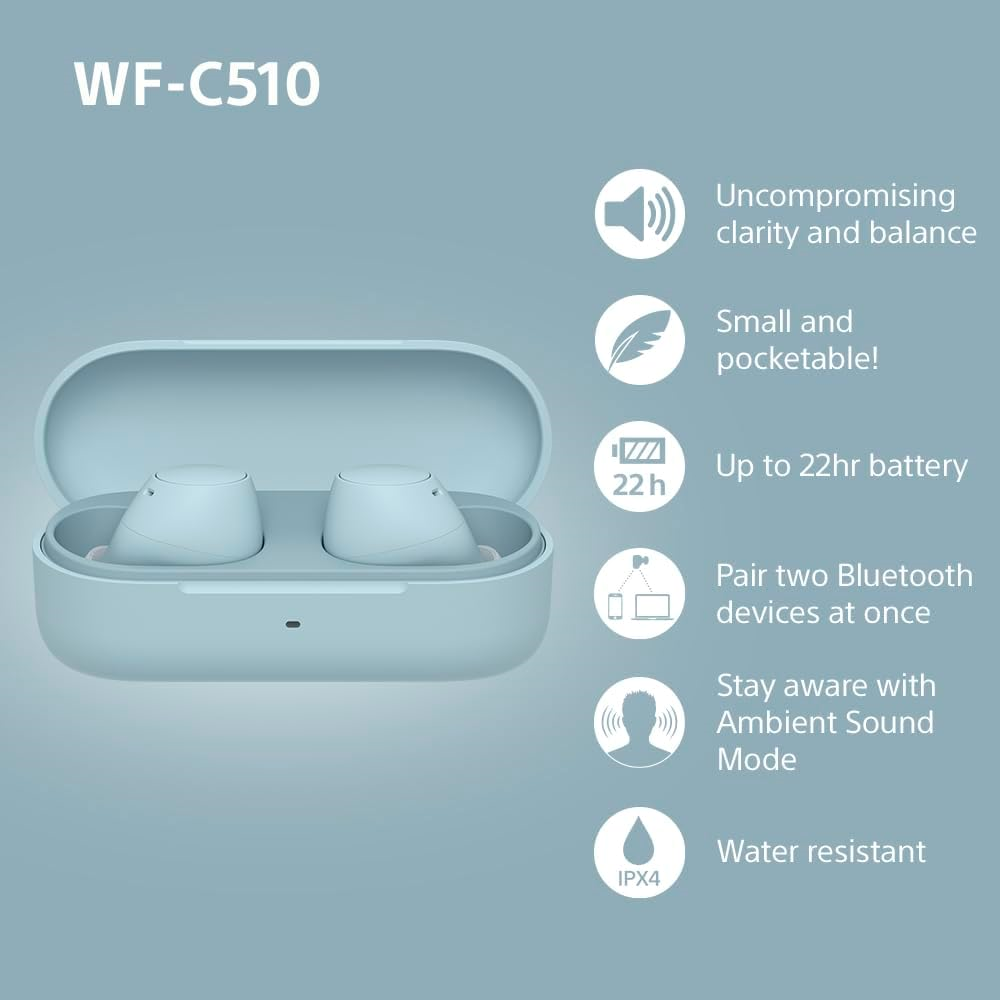 Picture of WF-C510 Truly Wireless Headphones - Blue